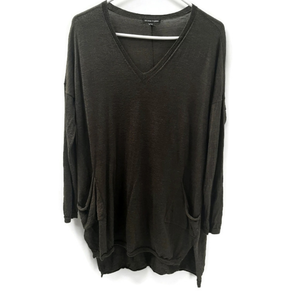 Eileen Fisher Merino wool tunic sweater small